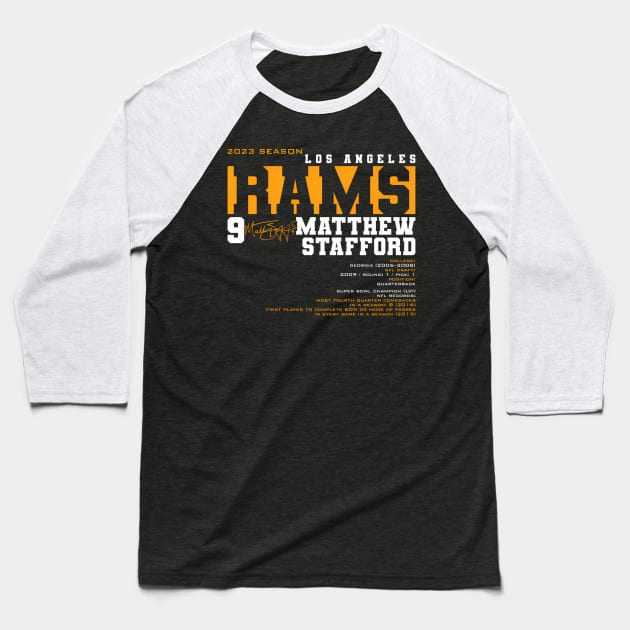 Stafford - Rams - 2023 Baseball T-Shirt by keng-dela